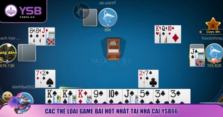 Các tựa game bài YSB66 đáng trải nghiệm
